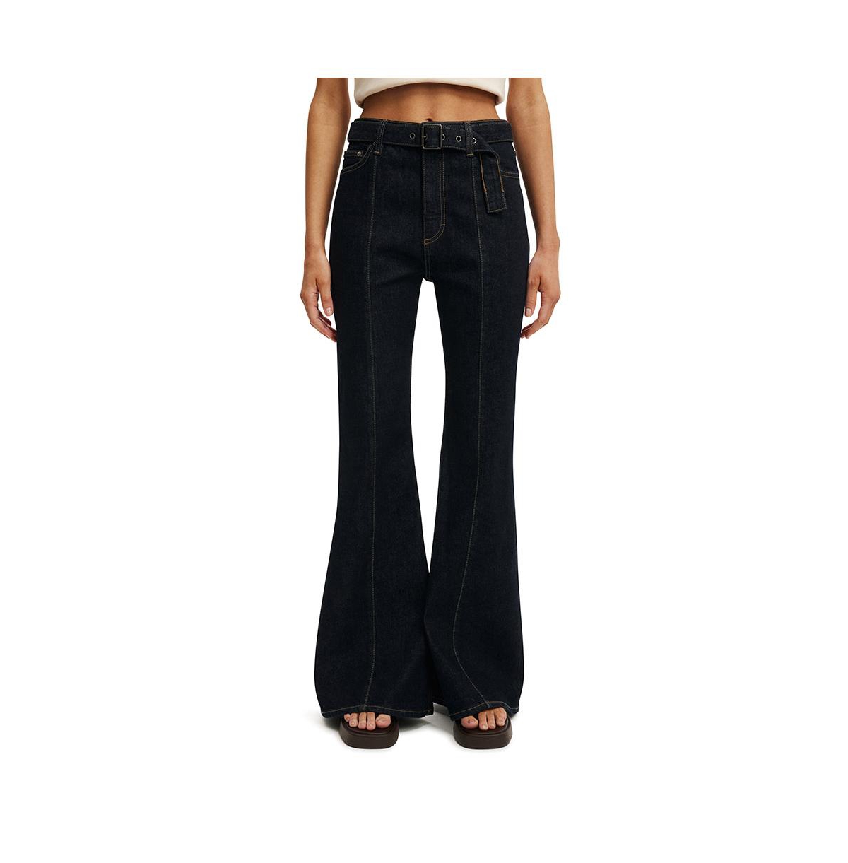 Women's Sienna High Flare Jean - Seam shutter blue