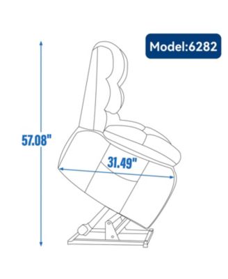 Lift Recliner Heat Massage Dual Motor
