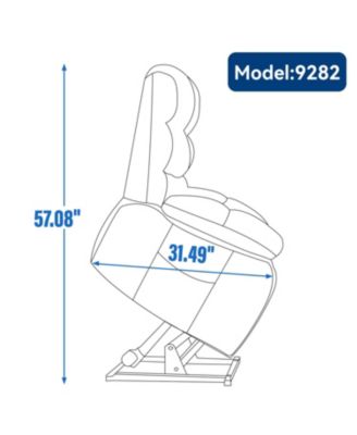 Lift Recliner Heat Massage Dual Motor Infinite Position