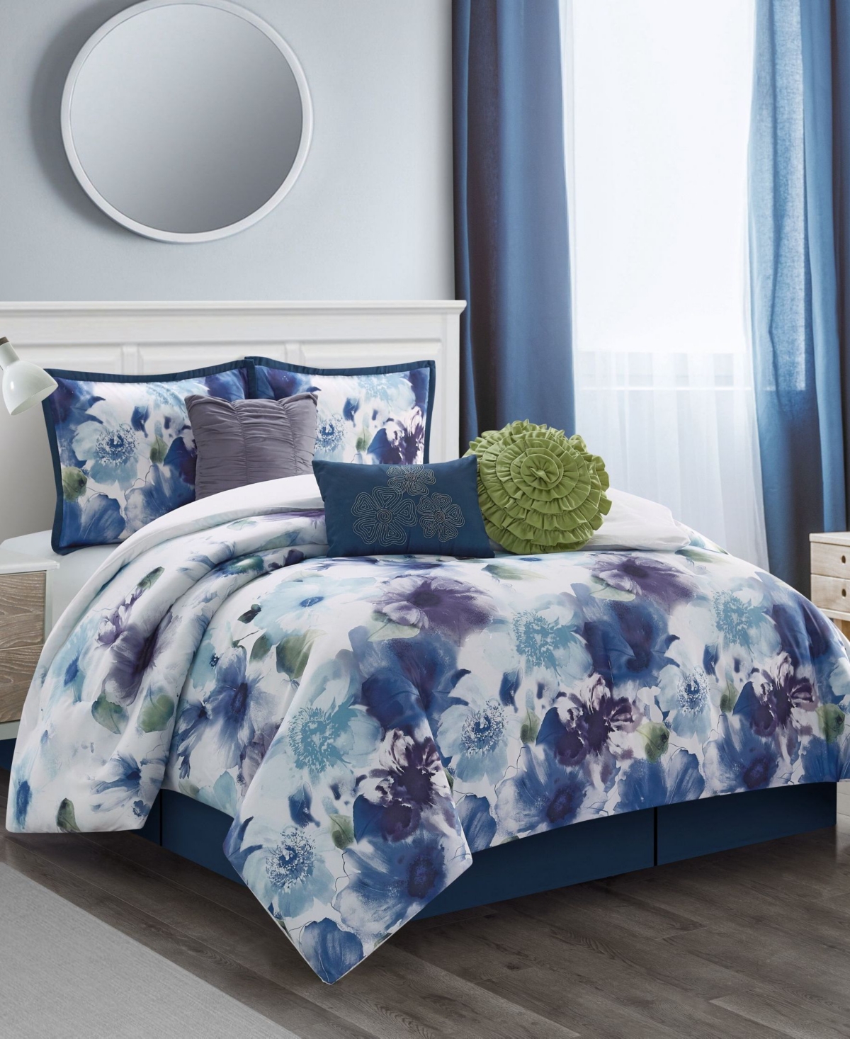 Stratford Park Elissa Floral 7-pc. Comforter Set, King