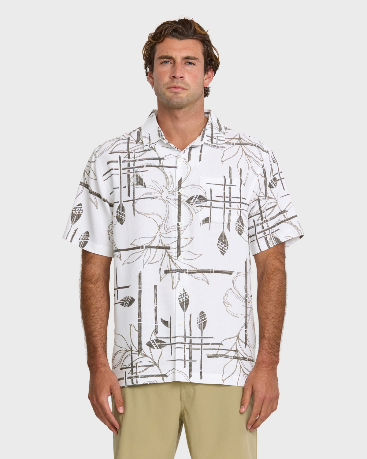 Men's Paddle Out Short Sleeve Shirt - White