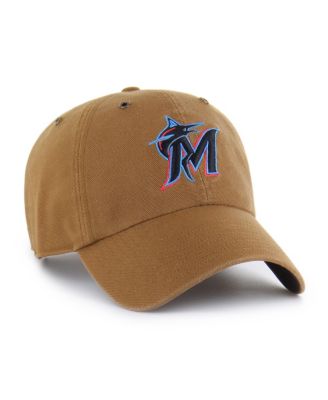 Carhartt X Men's Brown Miami Marlins Clean Up Adjustable Hat