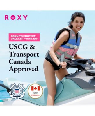 Roxy USCG Approved Women s Life Vest, Lightweight EPE Foam and Oversized Arm Holes