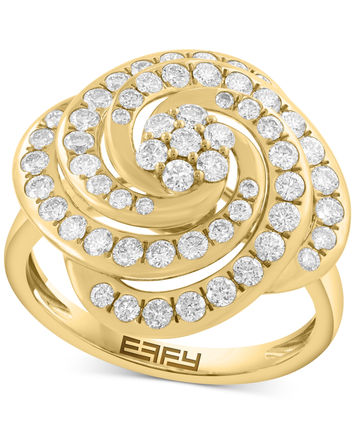Effy Collection Diamond Ring (1-1/20 Ct. T.w.) In 14k Yellow Gold In Gold
