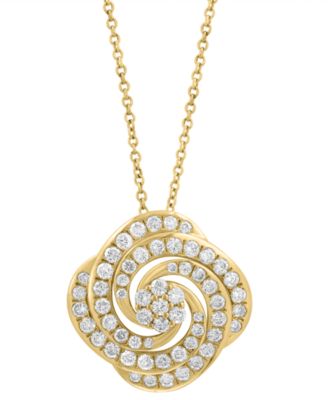 EFFY Collection - Diamond Pendant Necklace (1-1/20 ct. t.w.) in 14k Yellow Gold