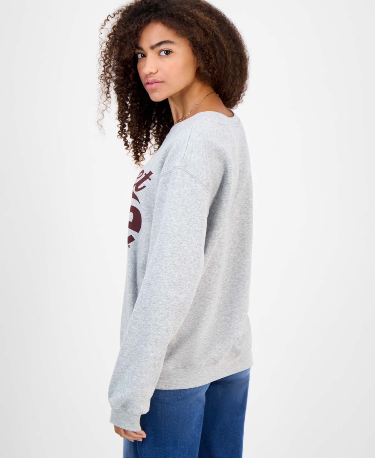 Grayson Threads, The Label Juniors' Diet Coke Graphic Sweatshirt In Gray