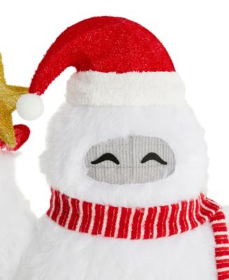 42" Lighted Fabric Christmas 3D Yeti Outdoor D&eacute;cor