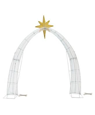 Lighted Fabric Christmas 2D Iridescent Nativity Scene Outdoor D&eacute;cor, Set of 11
