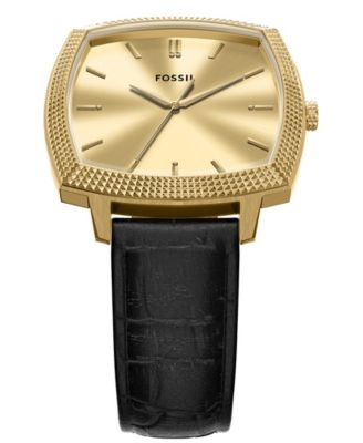 Unisex Nick Jonas x Machine Luxe Black Croco Leather Watch, 37mm