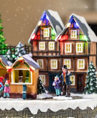 15.25" Christmas Oversized Resin Lighted Village