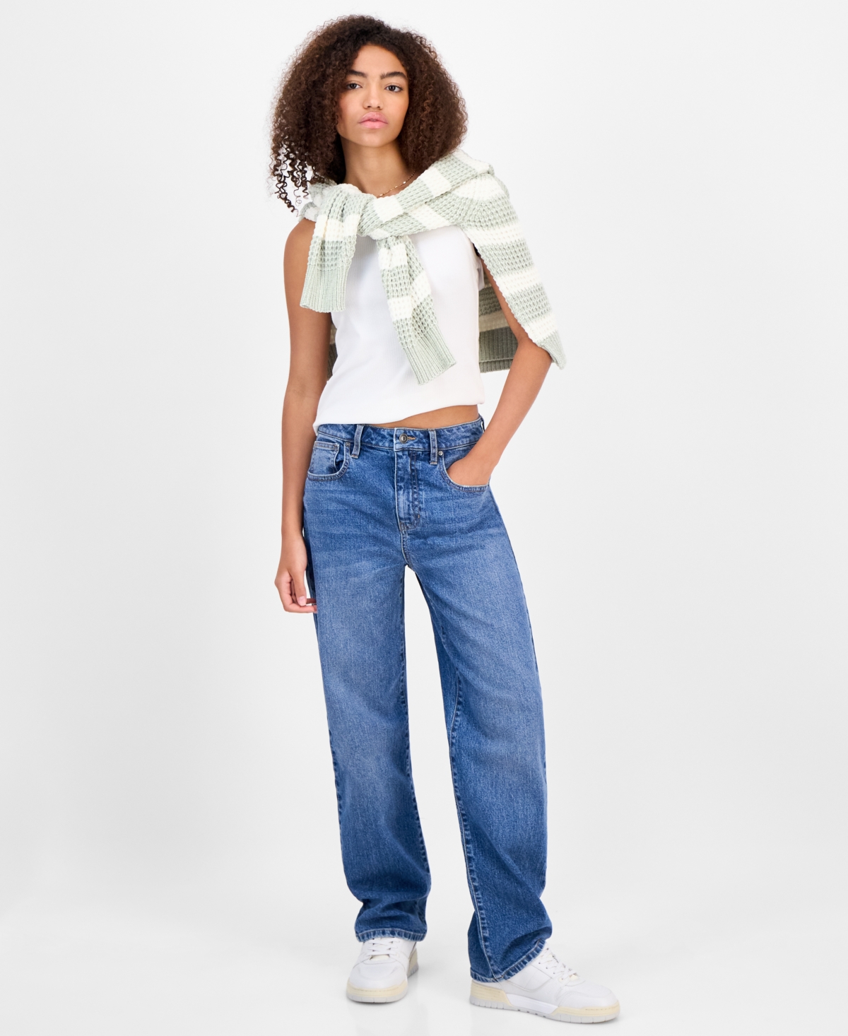 Celebrity Pink Juniors' Skater Straight-leg Jeans In Blue