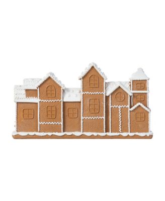 12" Resin Christmas Gingerbread Townhouse Figurine