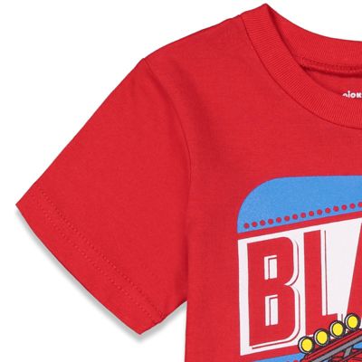 Toddler Boys Blaze T-Shirt and Mesh Shorts Outfit Set