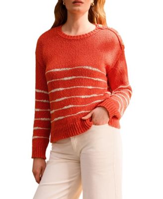 Women's Drop Stitch Breton Sweater