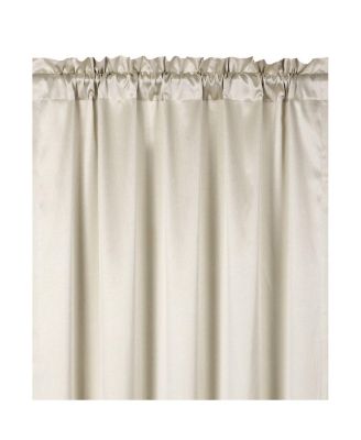 Basic Faux Silk Rod Pocket Shimmery Sheer Single Window Curtain Panel - 52 in. W x 84 in. L