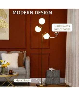 Modern Floor Lamp with Globe Shades, Sding Lamp,