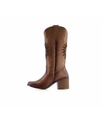 Women's Tall Leather Boots Western Star