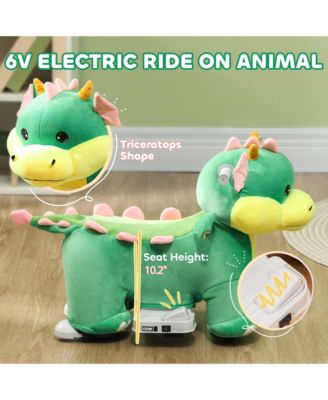 6V Kids Ride on Horse, Battery Powe Ride on Toy w/ Music Forward