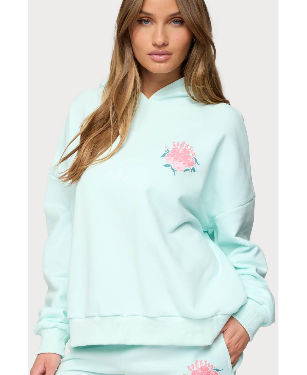 Women's Beach Bloom Hoodie - Mint