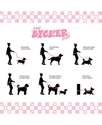 Luna 8FT Adjustable 6-in-1 Waterproof Hands-Free Leash and Collar with LED Flashlight, Bag Dispenser, and Poop Bag Holder