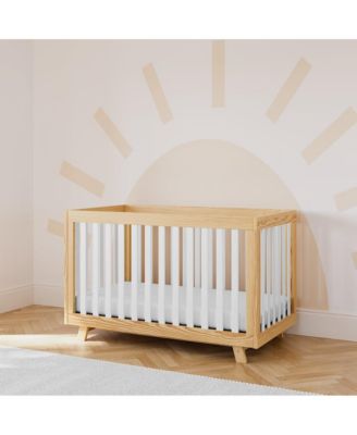 Beckett 3-in-1 Convertible Crib (Natural with White)