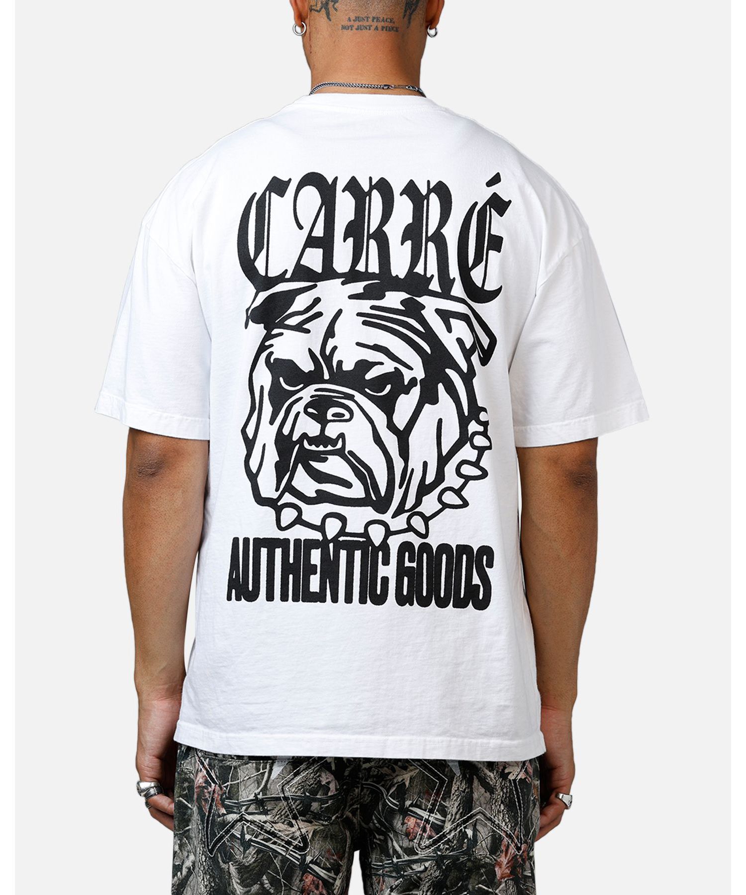 Men's Bulldog Heavyweight T-Shirt - White L