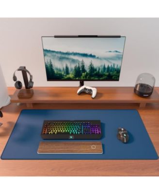 Large Gaming Mouse Pad Extended Mousepad with Micro-Weave Cloth, Non-Slip Base, Water Resist Keyboard Pad for Office Home, 31.5x15.7in