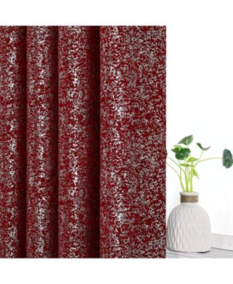 2 Piece Metallic Sparkle Thermal Grommet Blackout Curtain Panels