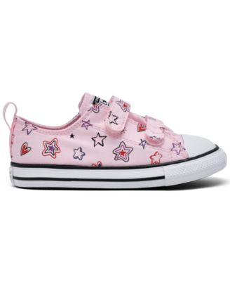 Toddler Girls Chuck Taylor All Star Doodles 2V Stay-Put Closure Strap Low Top Casual Sneakers from Finish Line