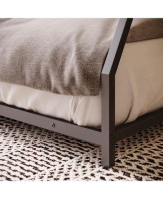 Metal Bunk Bed Twin Over Full with Stairs