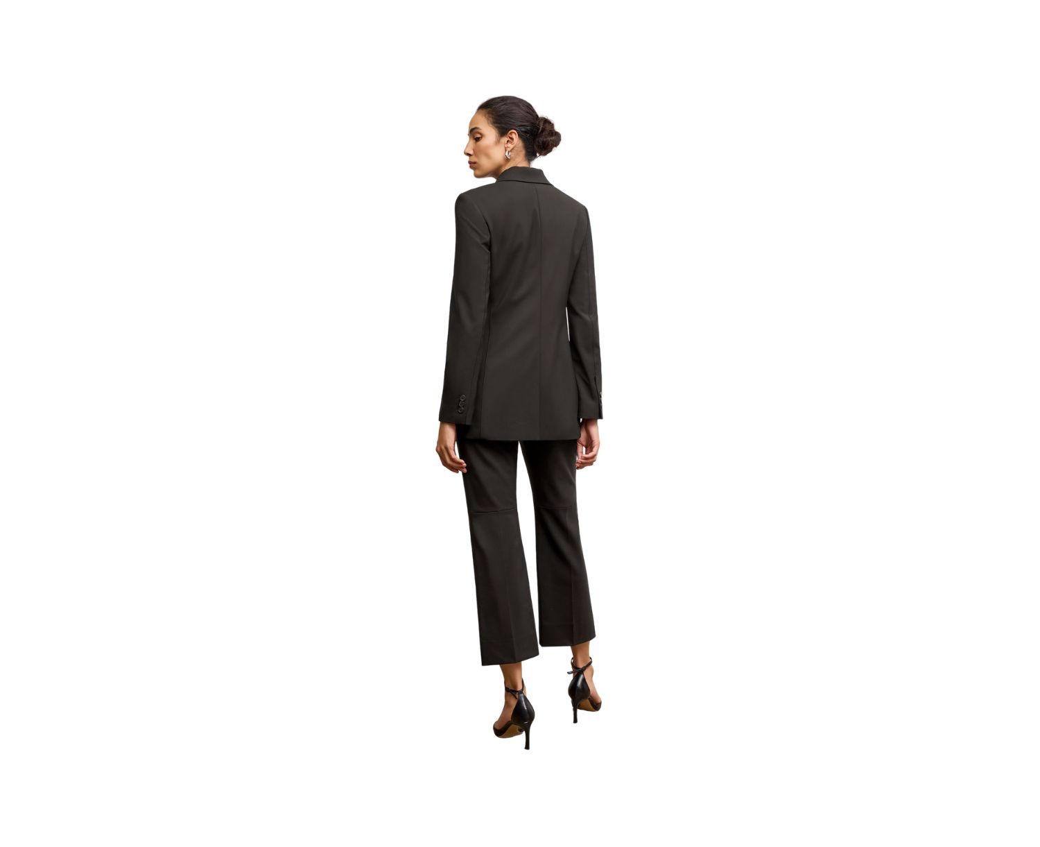 Tessa Kick Flare Trouser - Washable Wool Twill