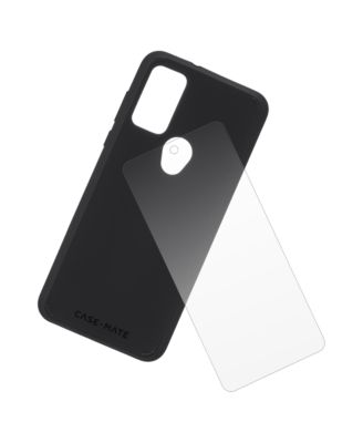 Case-Mate Protection Pack Tough Case and Glass Screen Protector for Motorola Moto G Play (2023)