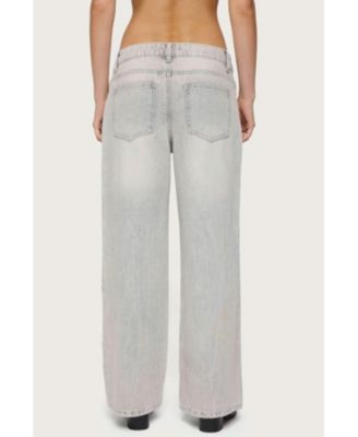 Women's Magda Low Rise Acid Wash Jeans
