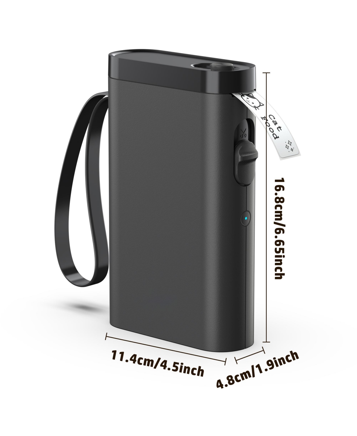 Polono Label Maker Machine with Tape, P21-a Bluetooth Label Printer, Wireless Mini Label Makers with Multiple Templates for Organizing Office Home