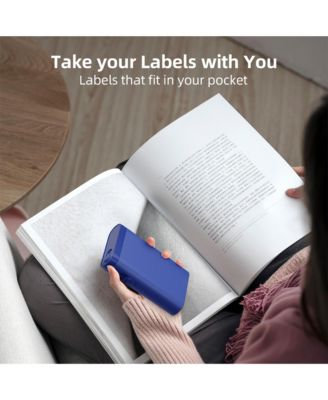 Polono P21-A Bluetooth Label Maker with Tape, Wireless Mini Printer, Multiple Templates for Home & Office Organization