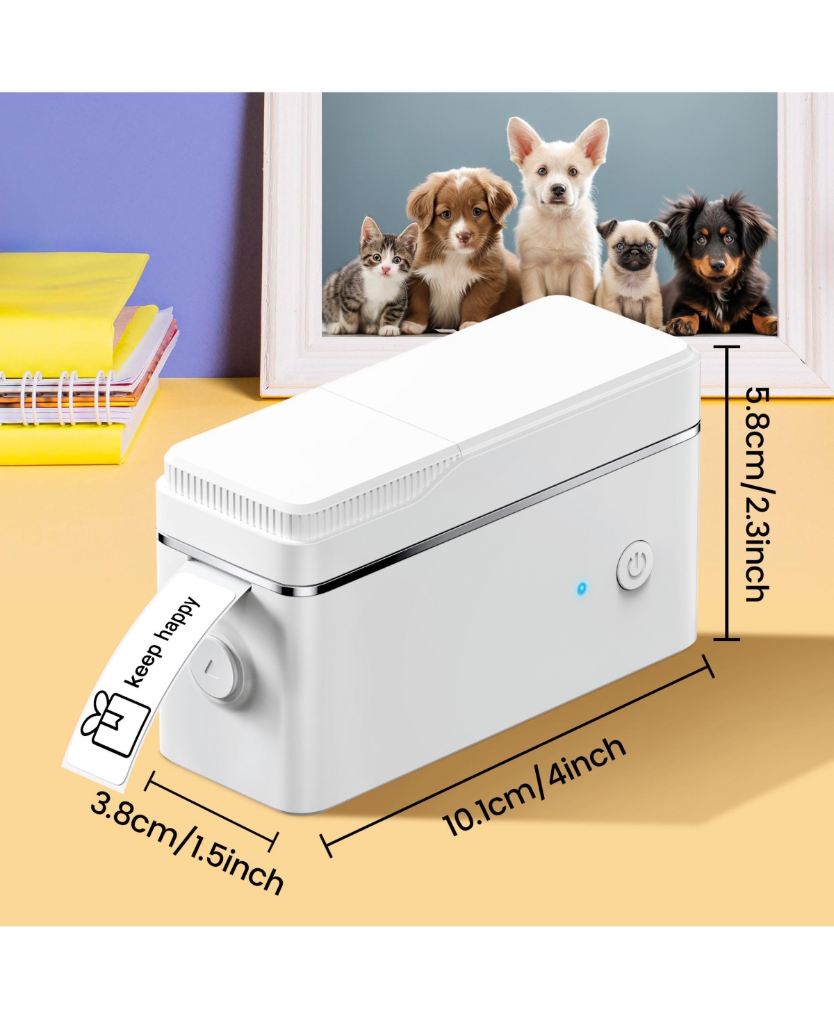 Nelko P31-s Label Maker Machine with Tape, Portable Thermal Printer, Portable Bluetooth Label Printer for Organizing Storage Office Home, Sticker Make