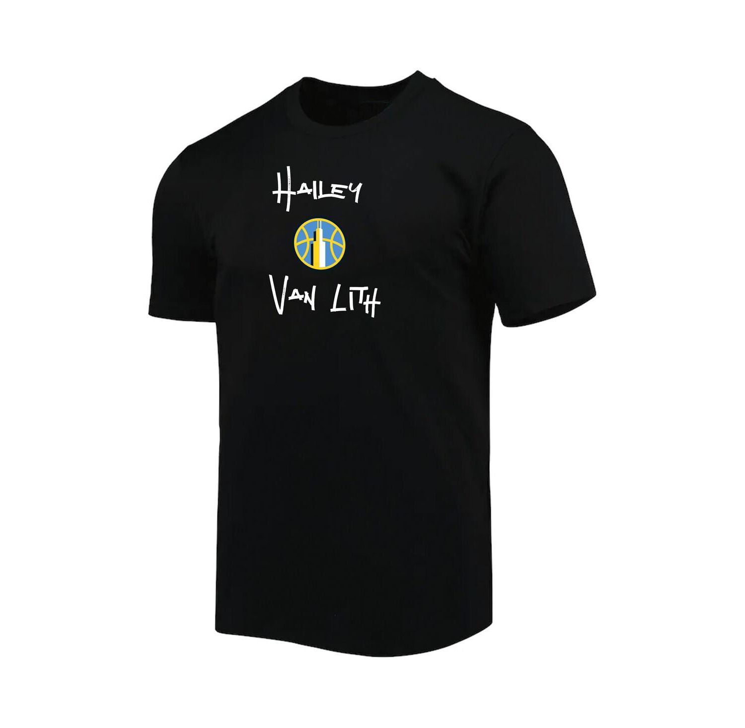 Men's and Women's Hailey Van Lith Black Chicago Sky Name & Number T-Shirt