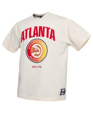 x NBA Men's Cream Atlanta Hawks Culture Hoops Collection Premium T-Shirt