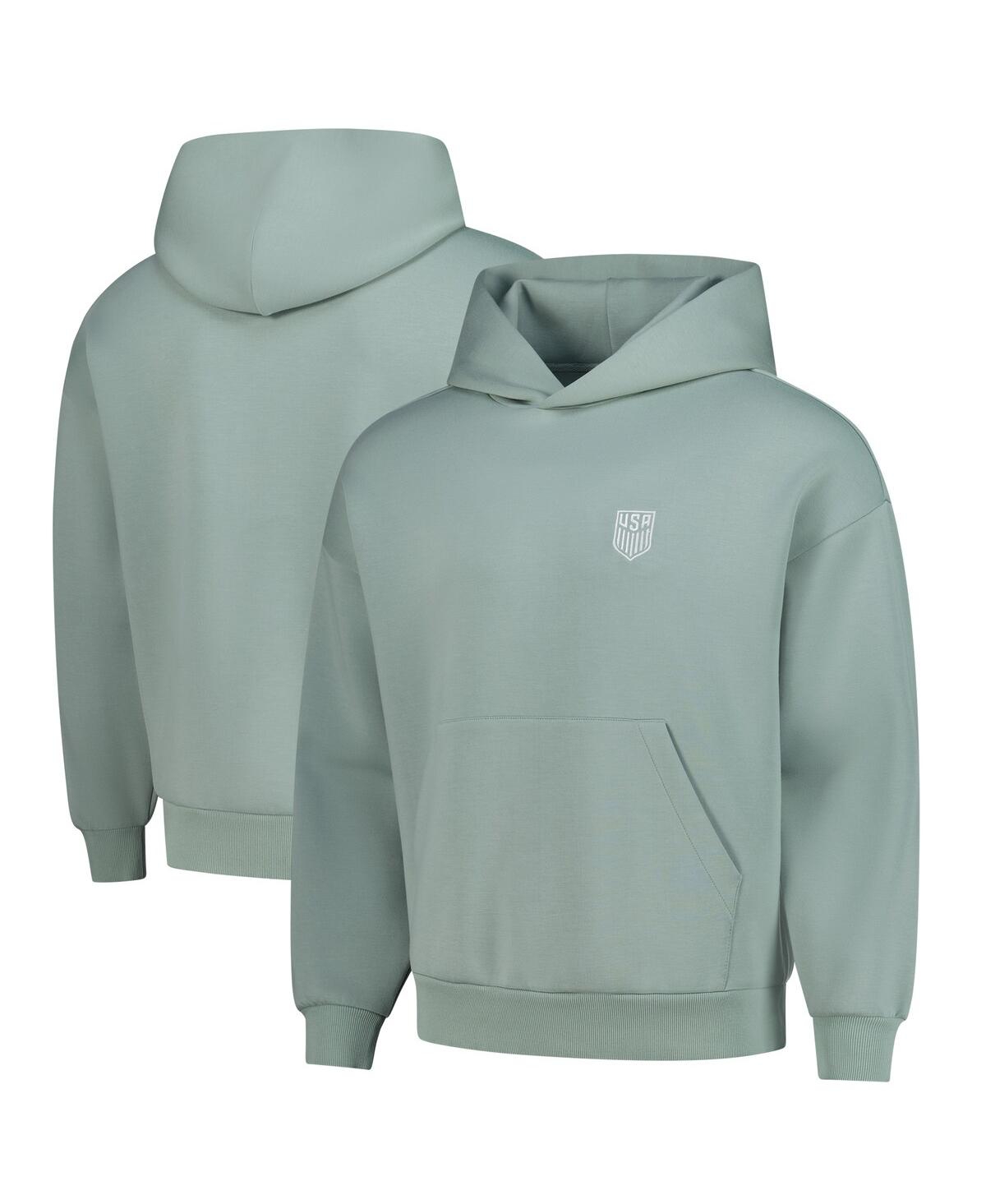 Men's and Women's Green Usmnt Luxe Signature Tri-Blend Pullover Hood - Green