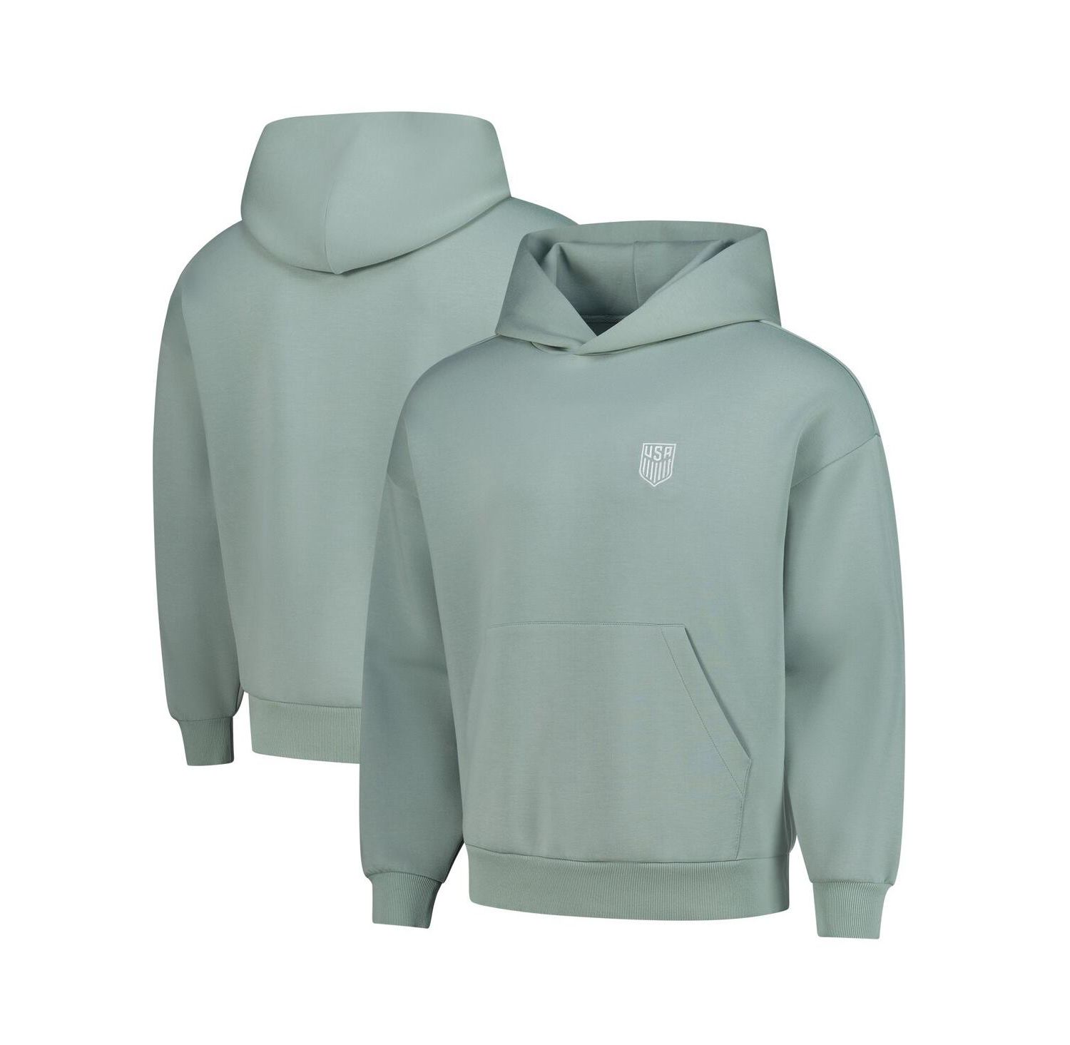 Men's and Women's Green USMNT Luxe Signature Tri-Blend Pullover Hood