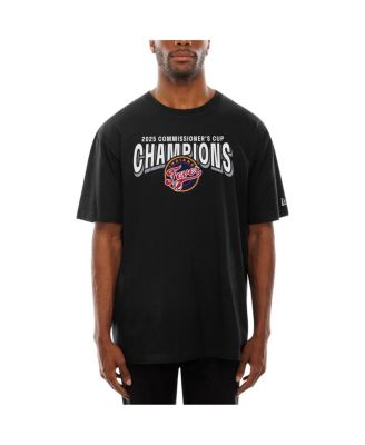 Men's and Women's Black Indiana Fever 2025 WNBA Commissioner's Cup Champions T-Shirt