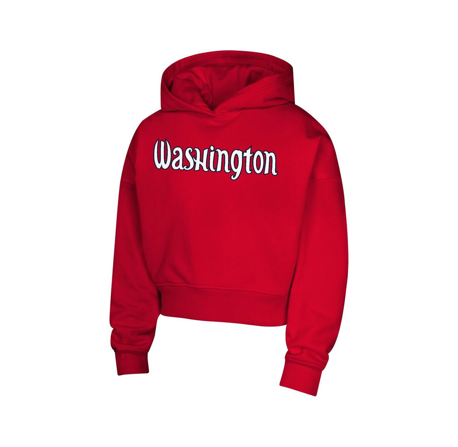 Big Girls Red Washington Mystics Top Closer Fashion Pullover Hoodie