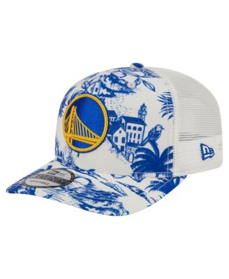 New Era - Men's White Golden State Warriors Lemon Tree 9SEVENTY Adjustable Hat