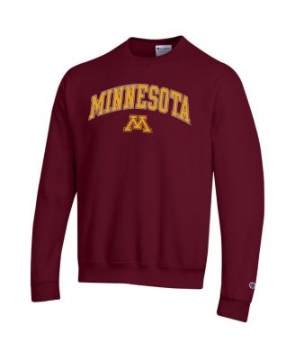 Men's Maroon Minnesota Golden Gophers Arch Over Logo Pullover Sweatshirt