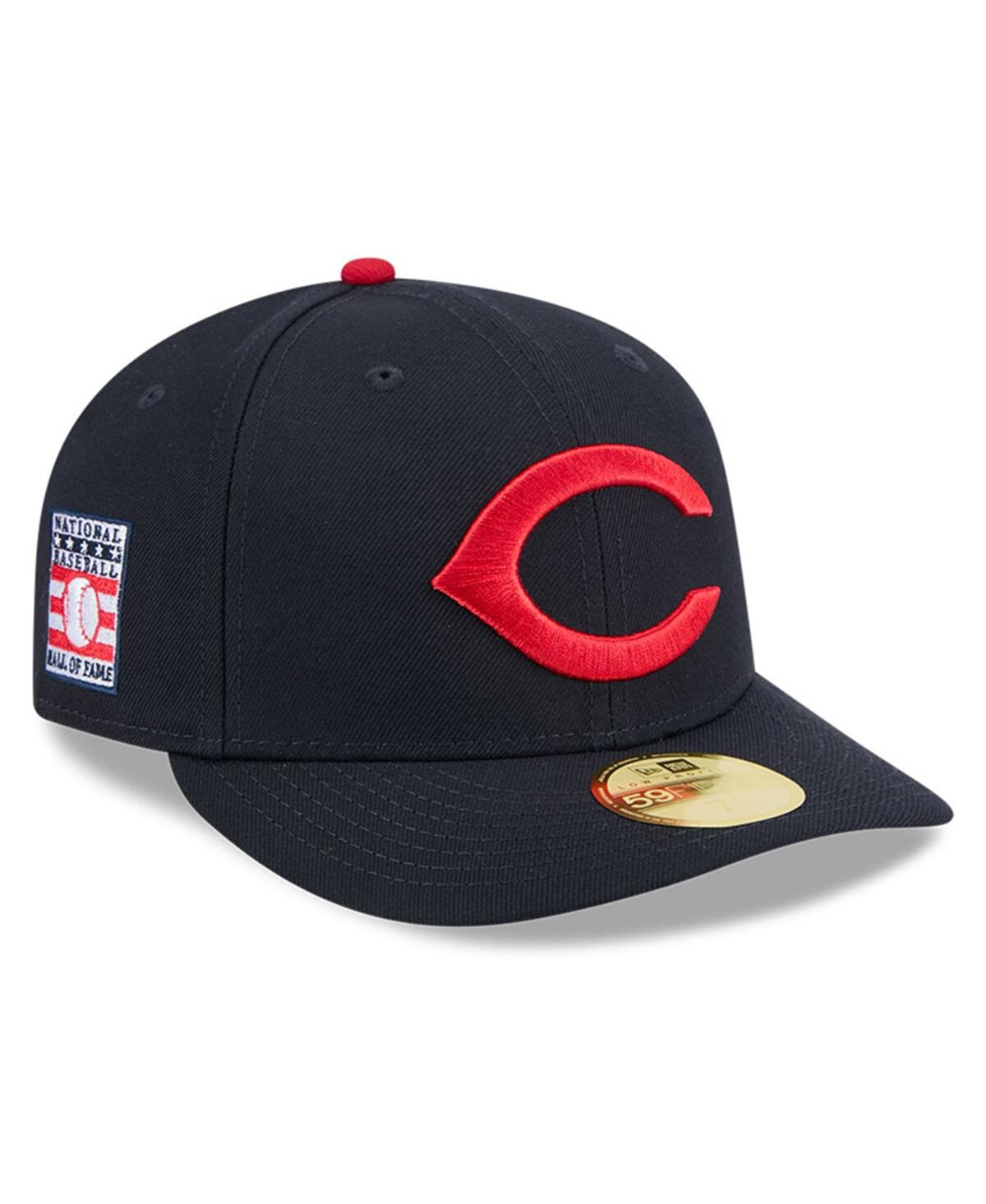 Men's Navy Cleveland Guardians Baseball Hall of Fame 59FIFTY Low Profile Fitted Hat - Navy