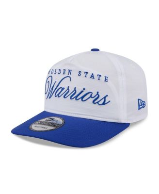 Men's White/Royal Golden State Warriors 2025 NBA Draft On-Stage Nylon 19TWENTY Adjustable Hat