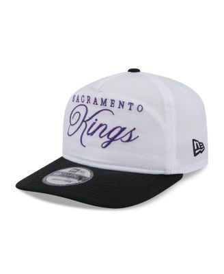 Men's White/Black Sacramento Kings 2025 NBA Draft On-Stage Nylon 19TWENTY Adjustable Hat