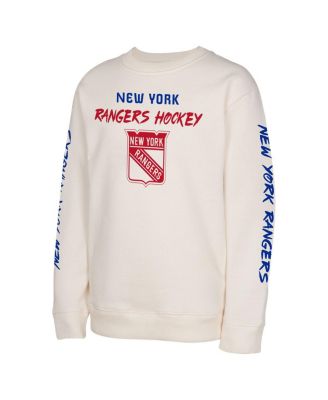 Big Boys and Girls Cream New York Rangers Star Power Pullover Sweatshirt