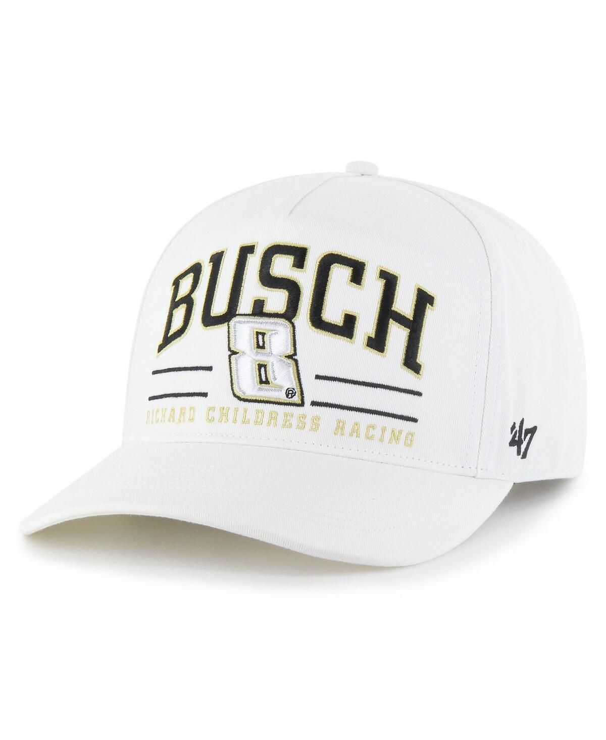 Men's White Kyle Busch Roscoe Hitch Adjustable Hat - White