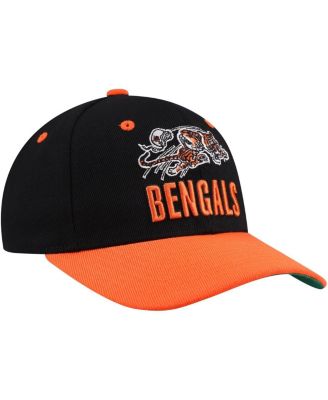 Big Boys and Girls Black Cincinnati Bengals All In 2.0 Adjustable Hat